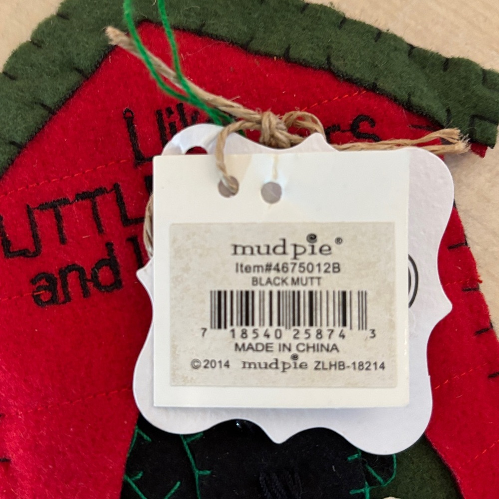 Mud Pie dog house fabric ornament - Picture 5 of 5